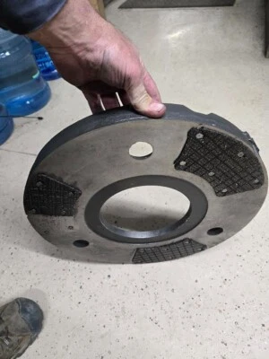 Used John Deere 4840 Tractor Brake Disc Plate R63917 needs facings and rivets - Image 1 of 3