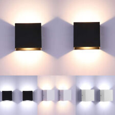 Lámpara de pared LED de interior hacia arriba hacia abajo 6W iluminación moderna de aplique de pared - paquete de 2