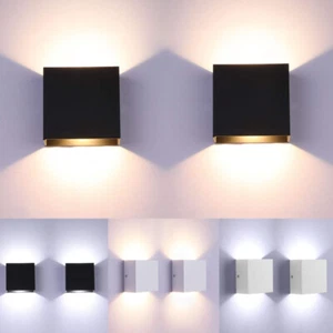 LED Wall Lights Indoor Up Down Wall Lamp 6W Modern Wall Sconce Lighting - 2 Pack - Picture 1 of 23