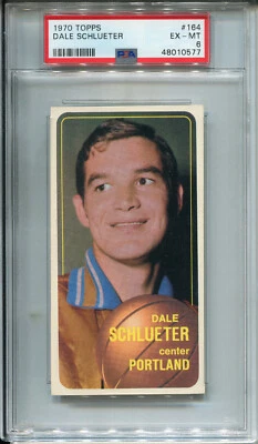1970 Topps #164 Dale Schlueter PSA 6 EX-MT Portland Trail Blazers - Image 1 of 2