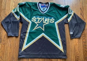 Vintage 90s Dallas Stars NHL Brenden Morrow Jersey #10 Size Large CCM Hockey - Bild 1 von 14