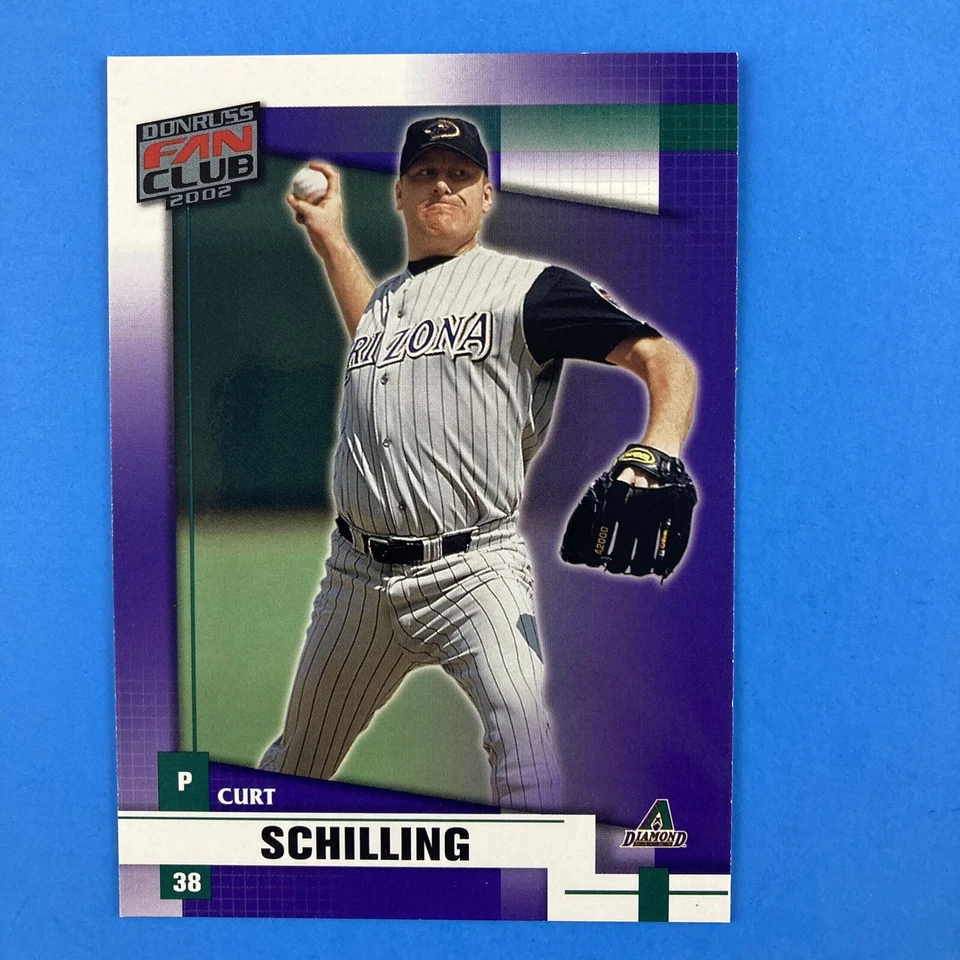 Curt Schilling 2002 Donruss Fan Club Card #95 MLB Arizona Diamondbacks - Image 1 of 2
