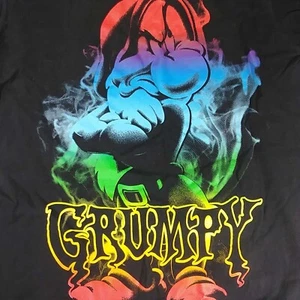 Disney Grumpy T-Shirt Black Size Medium Snow White and the Seven Dwarfs - Picture 1 of 2