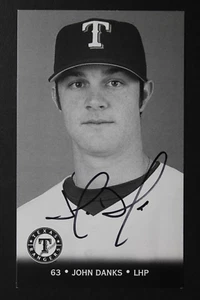 John Danks Autograph Texas Rangers 3x5 2006 Promo Photo Fan Fest Signed Card - Picture 1 of 3