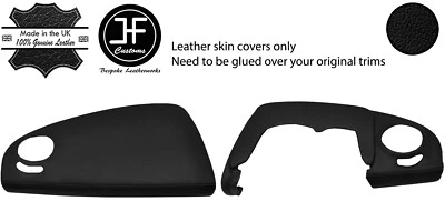 BLACK BLACK 2 TONE TOP DASHBOARD TRIM LEATHER COVERS FOR SMART ROADSTER 03-05 - Image 1 of 2