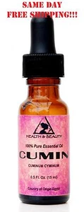 CUMIN ESSENTIAL OIL ORGANIC AROMATHERAPY NATURAL 100% PURE DROPPER 0.5 OZ, 15 ml - Picture 1 of 12