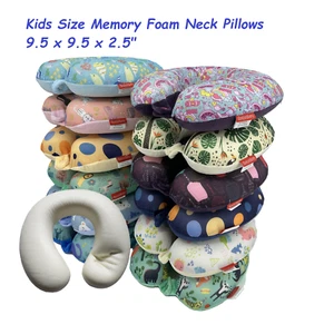 Bookishbunny Kids Memory Foam Neck Head Support Pillow Travel Car Airplane Home - Picture 1 of 28
