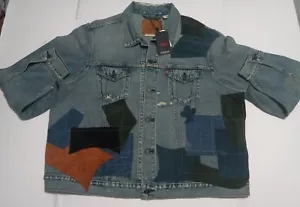 Men's Levi's Vintage Fit Patchwork Distressed Trucker Jacket Size 2XL - Picture 1 of 16