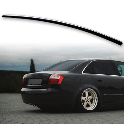 Fyralip Trunk Lip Spoiler For Audi A4 S4 B6 Sedan Painted Brilliant Black LY9B — 第 1/4 张图片