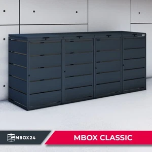 MBOX24 Classic Mülltonnenbox Mülltonnenverkleidung 4er 120L - Bild 1 von 23