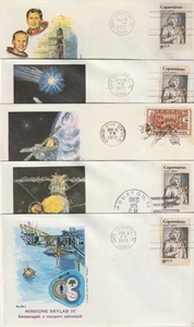 1973 SPAZIO MISSIONE SKYLAB III° - 5 BUSTE FDC ROMA MF126446 - Imagen 1 de 3