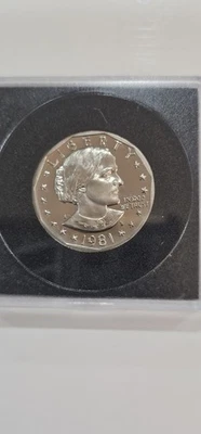 1981 Rare Uncirculated Susan B Anthony High Grade Coin - Image 1 of 3