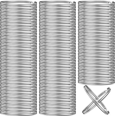 100 PIEZAS Llaveros a Granel, Anillos Divididos, Llavero y Artesanía 1 Plata  Foto 1 de 4