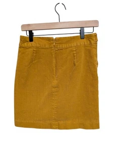 Banana Republic Corduroy Mini Skirt 2 Womens Retro Yellow - Picture 1 of 5