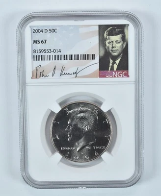 2004-D Kennedy Half Dollar MS67 NGC Special Label *2581 - Image 1 of 4