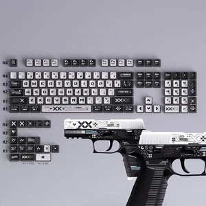 122Keys Gaming PBT Keycaps OEM Profile Dye-Sublimated Keycap Set _ha - Photo 1/12