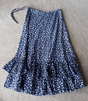Vintage 1970s Laura Ashley Prairie skirt double frill - Image 1 of 4
