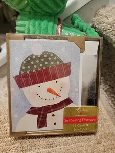 Merry Christmas Cards by american greetings 16 cards & envelopes retail $14.95 - Picture 1 of 2