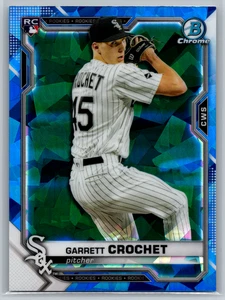 Garrett Crochet 2021 Bowman Chrome Sapphire Edition Rookie #63 Chicago White Sox - Imagen 1 de 2