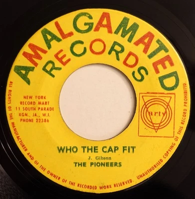 THE PIONEERS, WHO THE CAP FIT , WRECK A BUDDY,  JA PRESS , EX+ COND, AMALGAMATED - Image 1 of 4