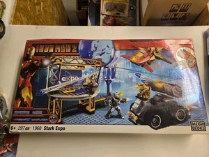 Iron Man 2 Stark Expo Mega Bloks 1968 New/Open Box Marvel 2010 READ DESC - Picture 1 of 5