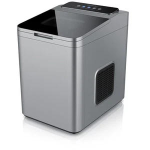 Arendo Eiswürfelmaschine 10-12kg/24H Silber 1,4L Cocktail Softgetränk Bullet - Bild 1 von 7