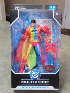Figura McFarlane Edición Platino Batman (Traje Arco Iris) Raro DC Multiverse - Imagen 1 de 5