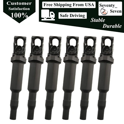 12137548553 6Pcs Ignition Coil Kit For 2015 - 2021 BMW M2 M4 M5 3.0L - Imagem 1 de 4