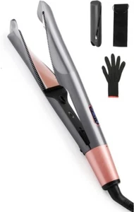 PIASTRA LISCIANTE E ARRICCIA CAPELLI PROFESSIONALE 2 IN 1 CON DISPLAY TEMPERATUR - Foto 1 di 5