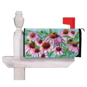 Bees and Coneflowers Evergreen Mailbox Cover 56699 - Picture 1 of 1