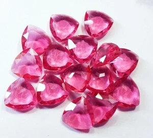 Pink Topaz Trillion Shape 65.00 Ct/ 15 Pcs Lot Loose Gemstone With Free Gift - Picture 1 of 5