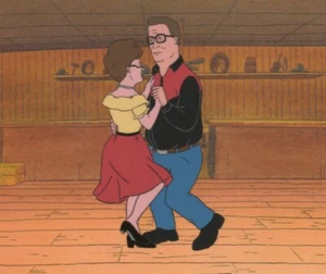 King of the Hill Original Animation Production Cel of Hank n Peggy Hill Fox 118 - Picture 1 of 2