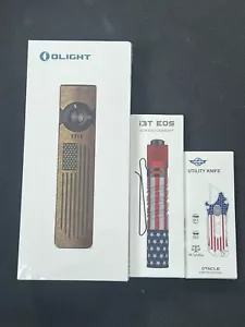 Olight Arkfeld UV Feedom Brass Limited Edition Taschenlampe, i3T EOS, Otacle *NEU* - Bild 1 von 3