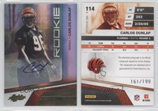 2010 Absolute Memorabilia Spectrum Gold Signatures Carlos Dunlap Rookie Auto RC