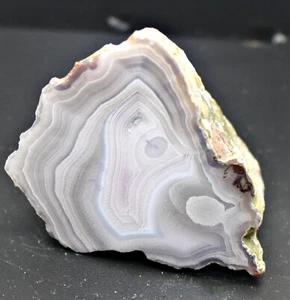Banded Laguna Achat Mexiko 4oz 116g erstaunlich wie Glas Gesichtspolitur! 2 1/2" x 2" - Bild 1 von 4