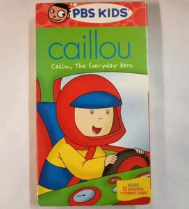 Caillou, The Everyday Hero (PBS Kids VHS, 2006) Rare Late Release Video HTF - Picture 1 of 12