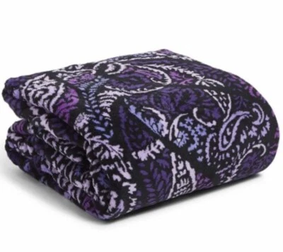Vera Bradley Throw Blanket in Paisley Amethyst NWT - Image 1 of 3