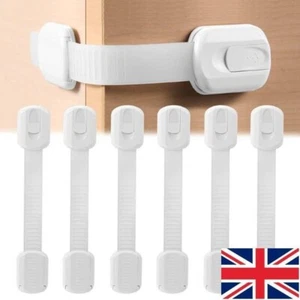 5/10 PACK Baby Safety Cupboard Door Strap Locks Home Child Proofing - Picture 1 of 7