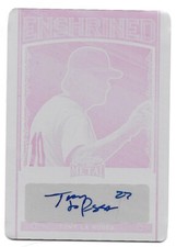 2022 Leaf Metal Baseball Autograph TONY LA RUSSA Magenta Printing Plate 1/1