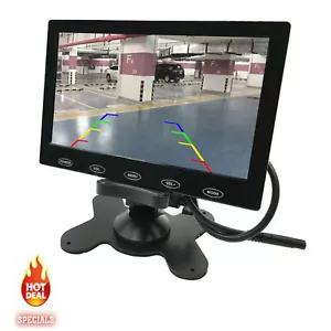 9" TFT LCD Screen Car Rear View Monitor for Parking Reverse Camera DVD VCR - Picture 1 of 8