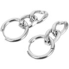  Alloy Chain Earrings Lovers Women's Paperclip Hoop Fashion Link Dangle