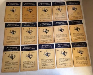 Large Lot Vintage Chess Magazines Osterreichische Schachzeitung Austria Europe - Imagen 1 de 12