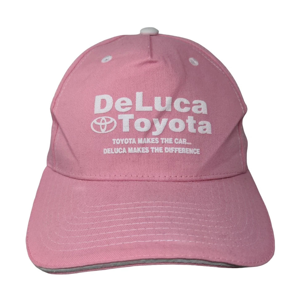DeLuca Toyota Strapback Hat Pink One Size Adjustable Vent Holes Cobra - Image 1 of 4