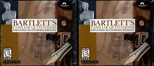 Lot of 2 Bartlett's Familiar Quotations Pc New XP 22,000 Quotations Save More - Picture 1 of 2
