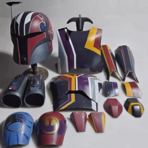 Star Wars The Mandalorian Sabine Wren Armor FRP Helmet Outfit Cosplay Costume - Picture 1 of 18