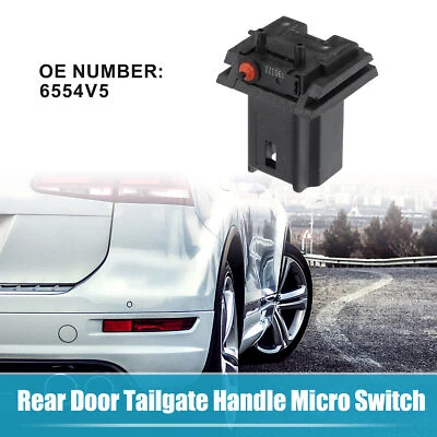 Rear Back Door Tailgate Handle Micro Switch for PEUGEOT 206 No.6554V5 1 Set - Imagem 1 de 4