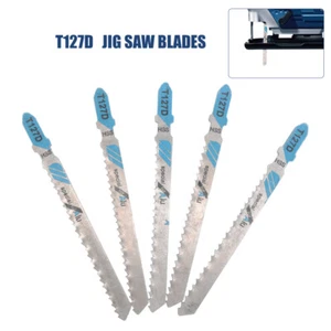 5pcs Jigsaw Blades Wood Cutting T127D Fit Dewalt Hitachi Makita Festool new - Foto 1 di 10
