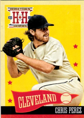 2013 Panini Hometown Heroes #188 Chris Perez Cleveland Indians - Image 1 of 2