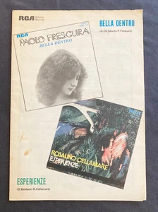 Spartito P.Frescura BELLA DENTRO Rosalino Cellamare (Ron) ESPERIENZE Rca 1975 - Picture 1 of 5