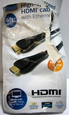 Philips 6' Basic HDMI High Speed Cable with Ethernet Black - Image 1 of 2